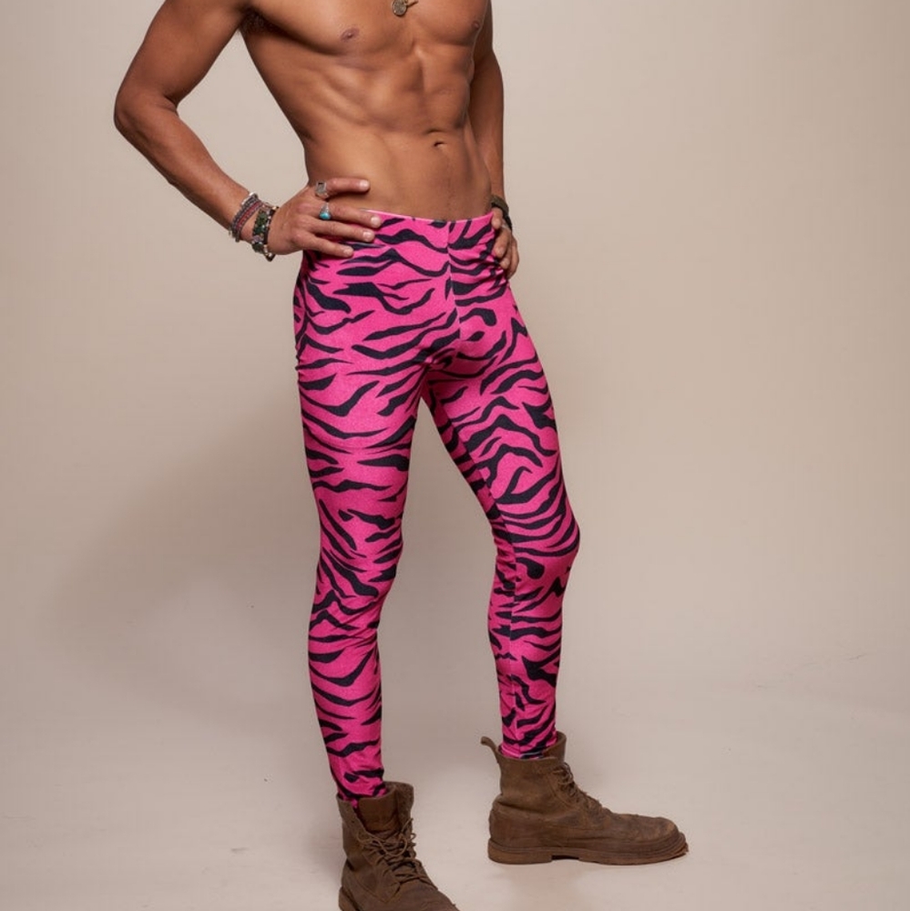 Pink Zebra SpiritHood Leggings